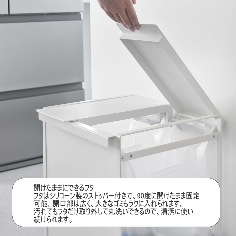 Amazon｜ゴミ箱 分別 レジ袋 蓋付き 目隠し分別ダストワゴン 2分別